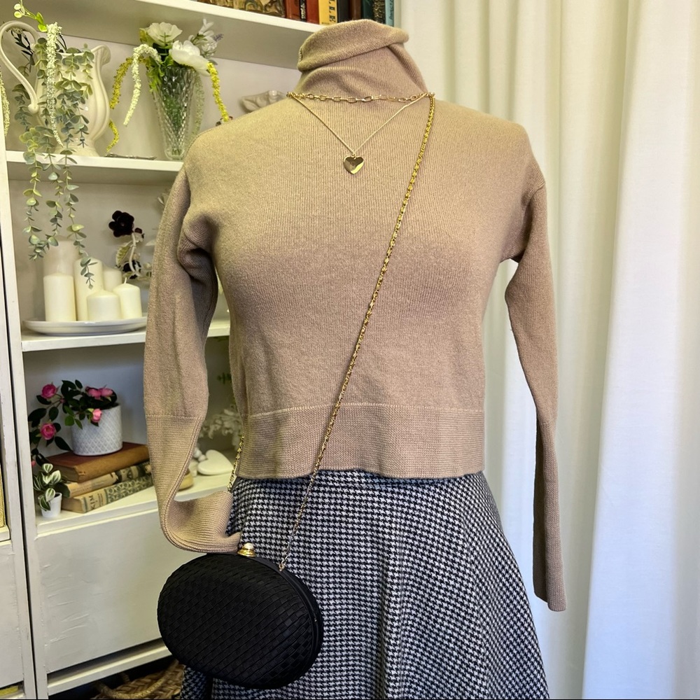 Wilfred Cyprie Turtleneck Merino Wool Sweater in Brown - Picture 1 of 16